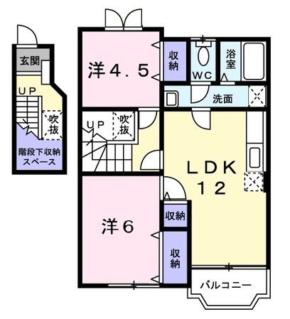 シンシアＡの物件間取画像